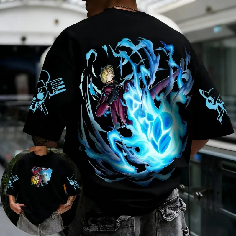 2026 New One Piece Chopper Anime Graphic Print Men's Cotton T-shirt Summer Short Sleeve Tees Casual Clothes Unisex