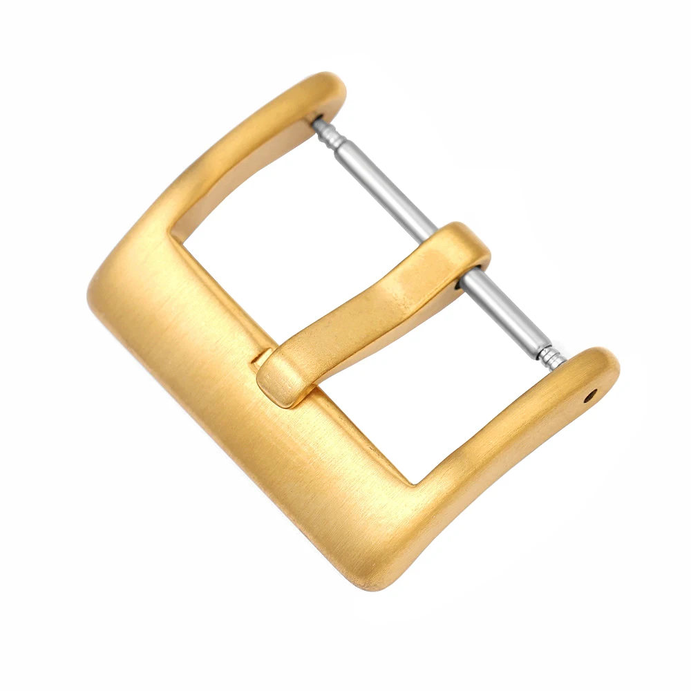 304L Stainless Steel Tang Buckle 16mm 18mm 20mm 22mm Watch Band Solid Square Metal Watch Clasp Silver Black Gold Watch Buckle