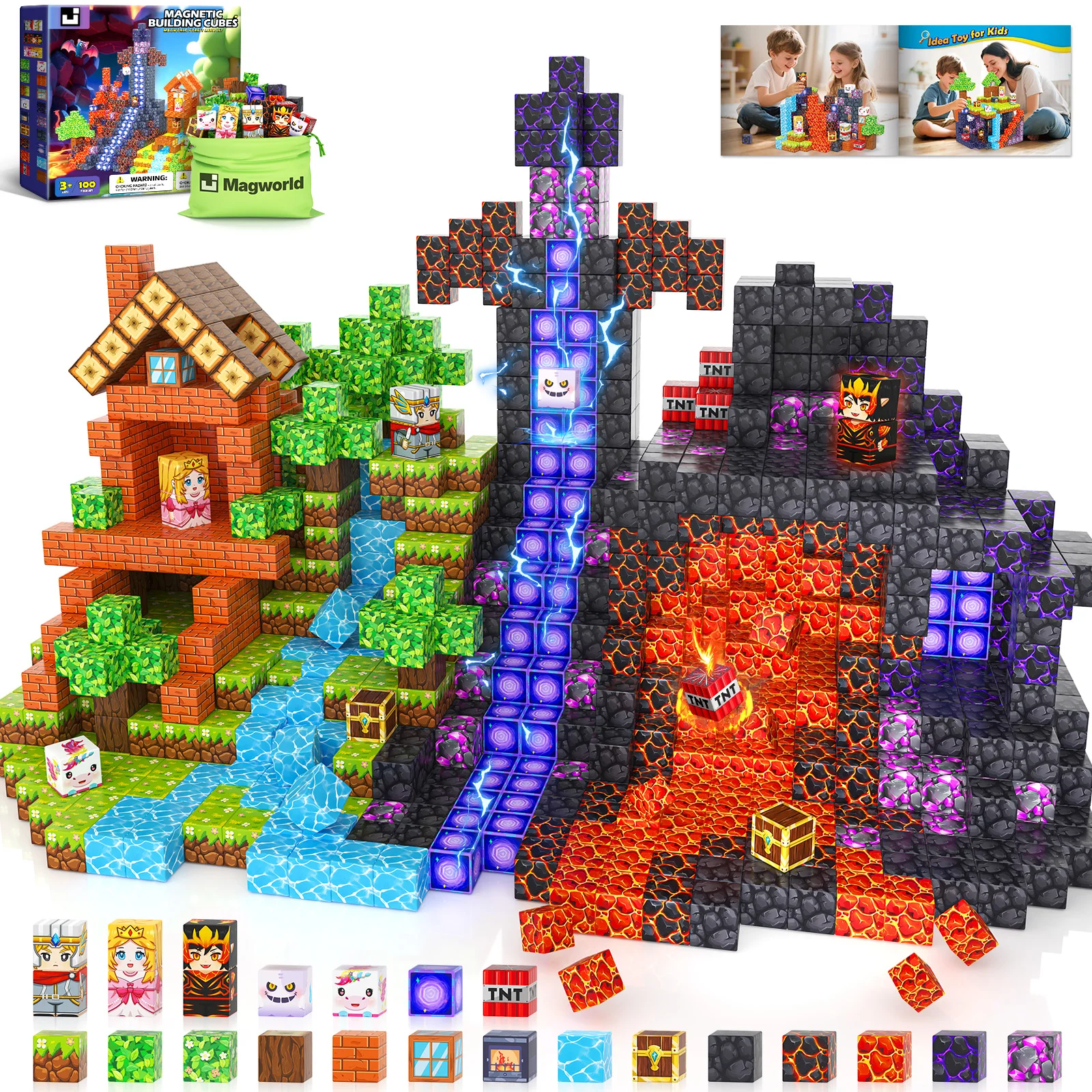3D Printing Lego - Magnetic Blocks - Build Mine 3D