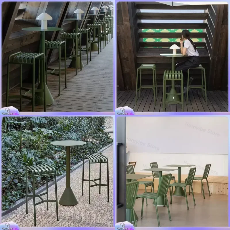 Outdoor Patio Furniture Set Garden Table and Chairs Bistro Dining Combo for Balcony Courtyard Villa Cafe Lawn Backyard