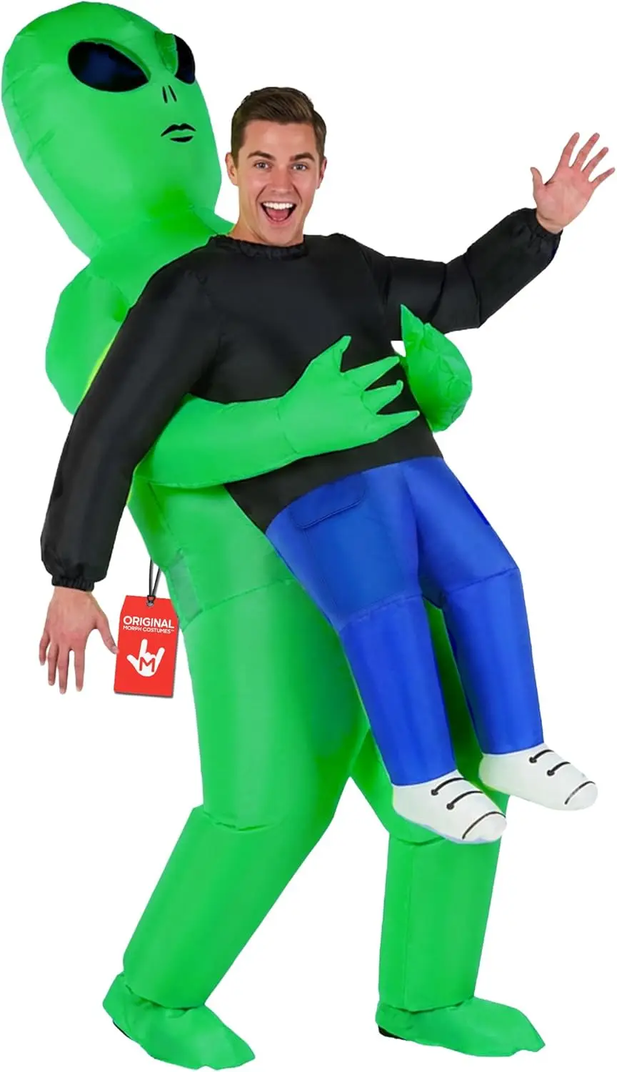 

Inflatable Alien Costume Adult, Morph Alien Blow Up Costumes for Fun Parties and Halloween