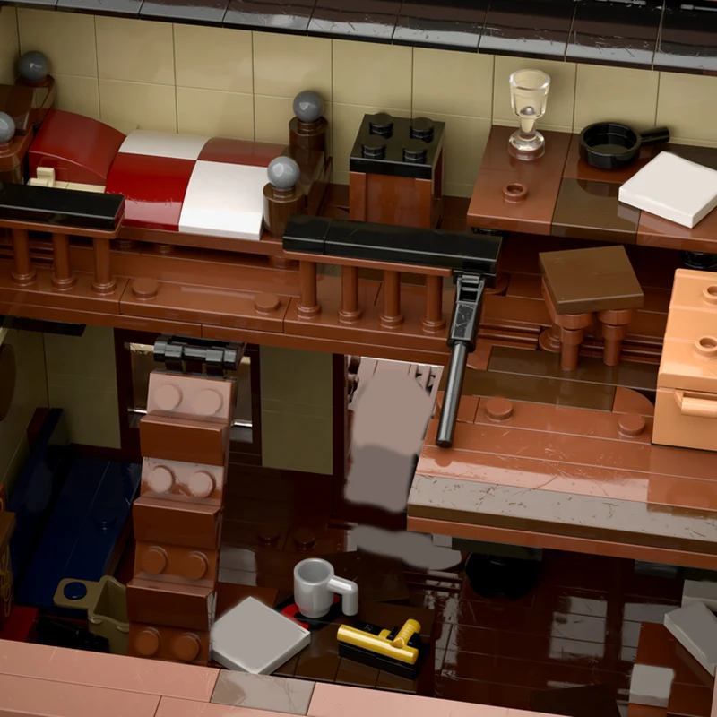 2143 pièces Blocs de construction modulaires personnalisables MOC, thème Bureau de poste de rue de ville, technologie éducative pour enfants, jouet de bricolage pour garçons, cadeaux de vacances