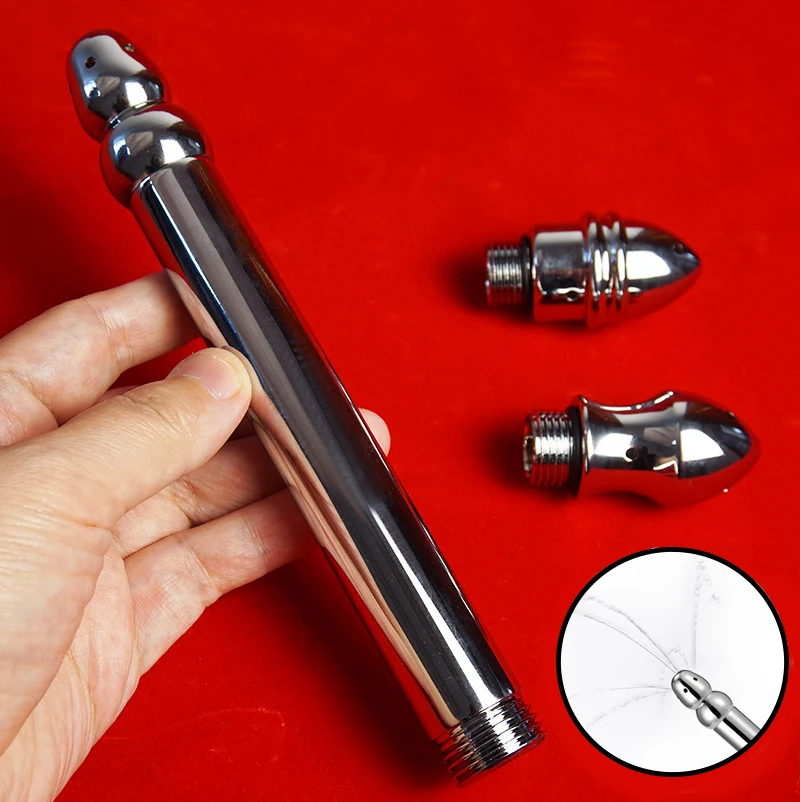 3 Unisex Aluminum Shower Head for Bowel Rinse, Sprayer Anal Vaginal Cleaner Cleansing,Sex Toys,Colonic Enema system