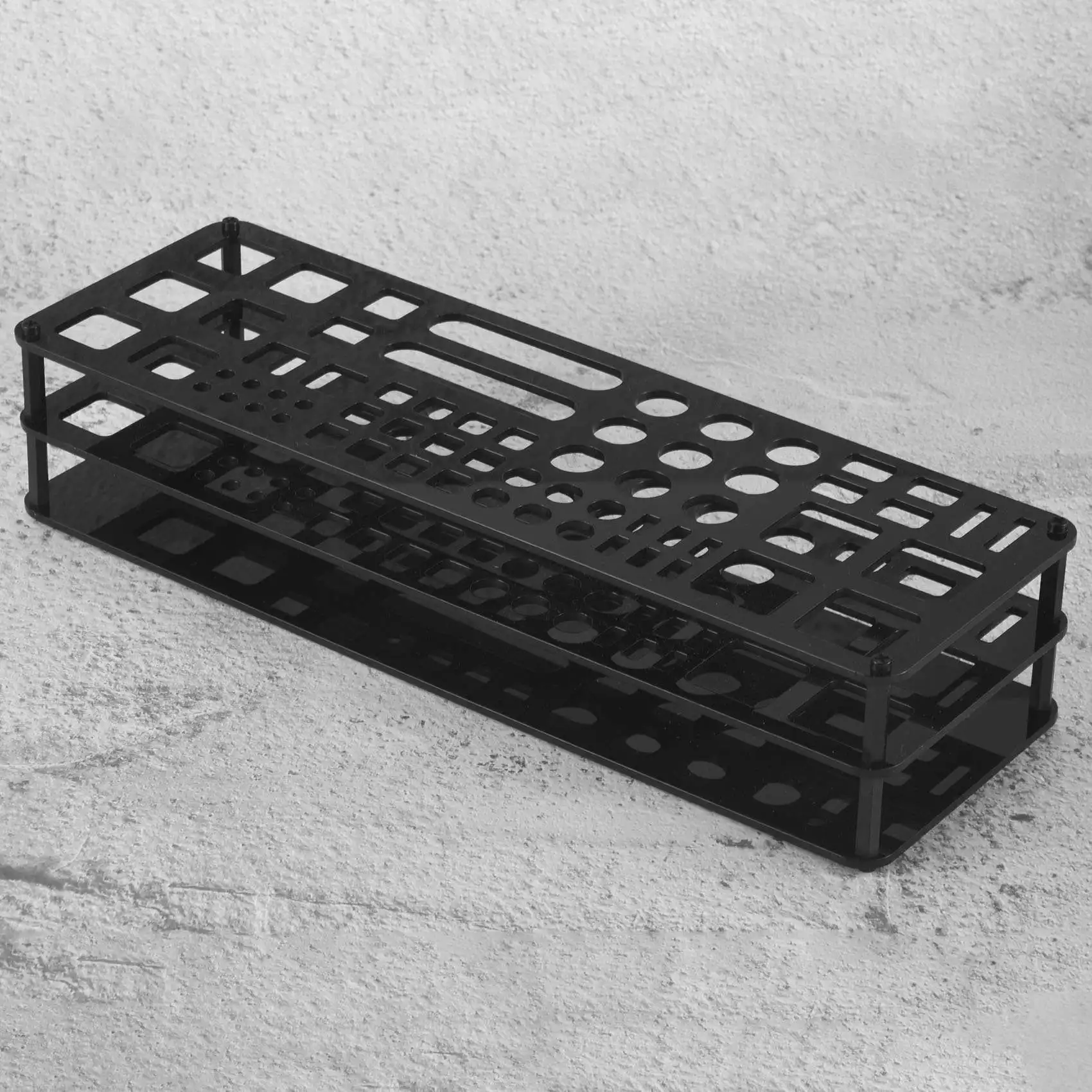 AB34-ไขควงผู้ถือตู้แร็คไขควงสําหรับHex Cross Screw Driver RCชุดเครื่องมือOrganizer 63 หลุม