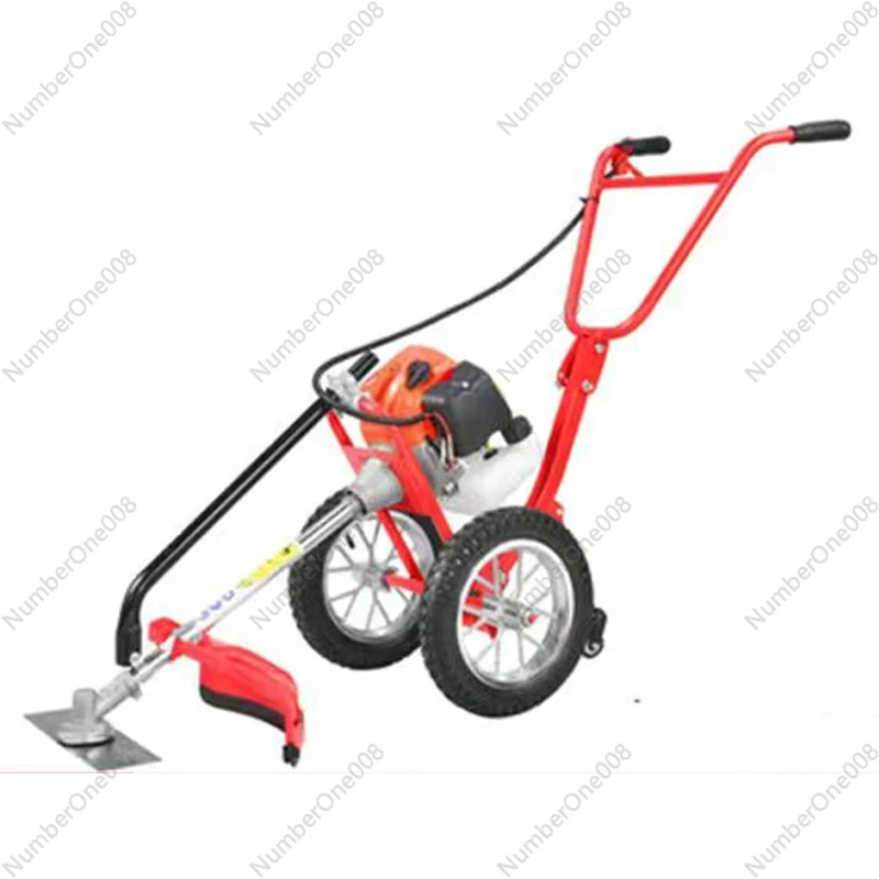 Portable Weeding Machine Hand-push Weeder Grass Trimmer Tiller CS-160 2-stroke 52CC Host With Weeding Wheel 1.9KW 2.5 Horsepower