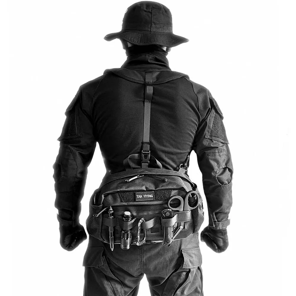 حقيبة خصر رياضية خارجية، حقيبة ظهر لمعدات التسلق الرياضية متعددة الوظائف، حقيبة ظهر لزجاجة المياه لركوب الدراجات، حقيبة رياضية للرجال #1