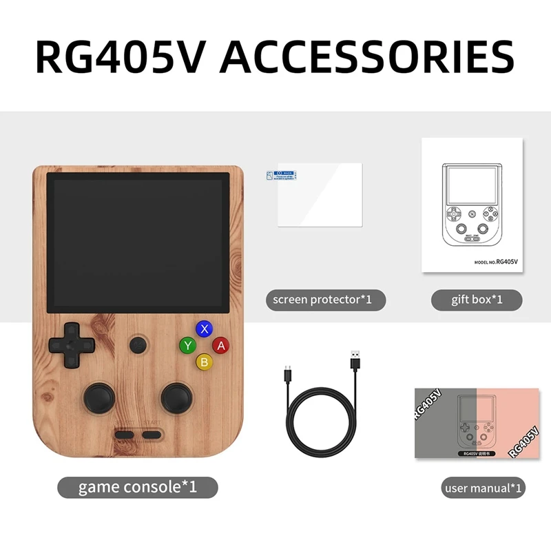 Smart-RG405V وحدة تحكم بجهاز لعب محمول 128G EMMC 4 بوصة Android12 لاعب 5500Mah ريترو لعبة وحدة التحكم دعم OTA ترقية لاسلكية