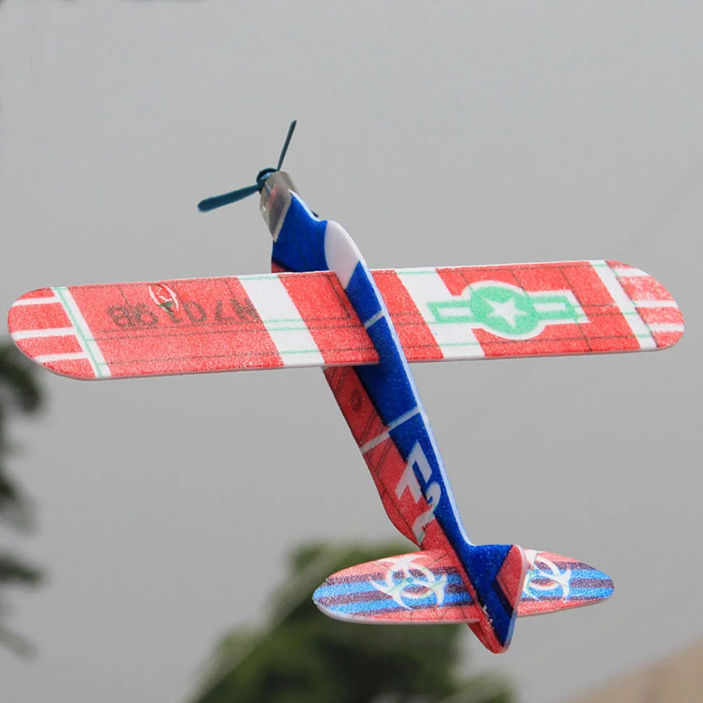 

24Pcs Puzzle Assembling Small Flying Plane Set Lightweight Compact Design Easy Slot Party Favor Glide Small Plane