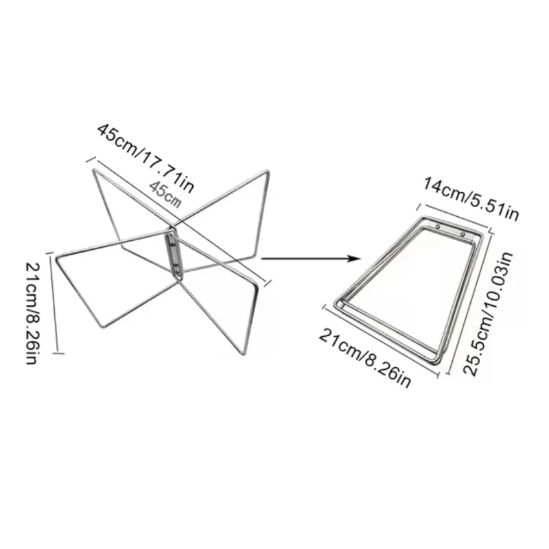 1/2 قطعة التخييم طوي حامل معدني المحمولة المنظم صندوق حامل قابل للطي صناديق تخزين في الهواء الطلق رفوف للنزهة في الهواء الطلق