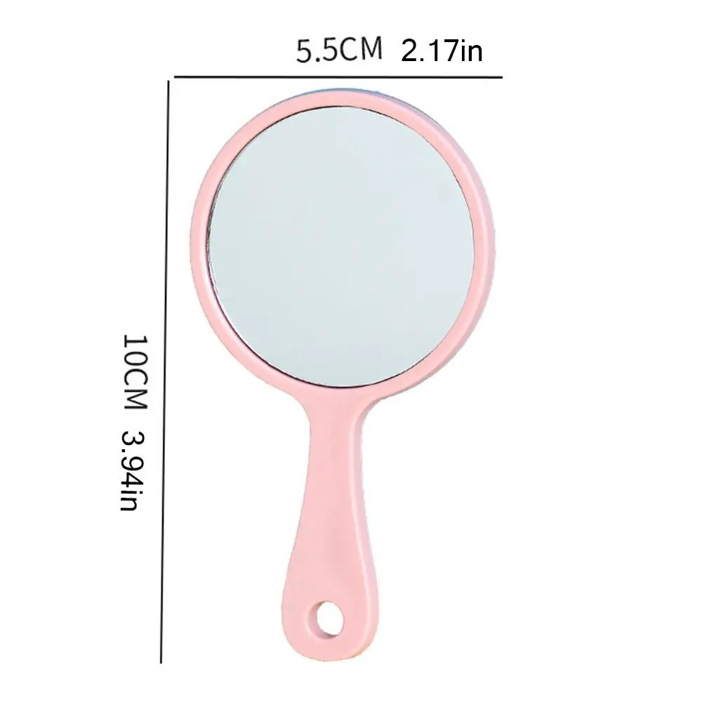 Hanging Compact Mirror with Key Ring Mirror Pendant Keyring Charms Travel Mirror High-definition Single Side Pocket Mirror