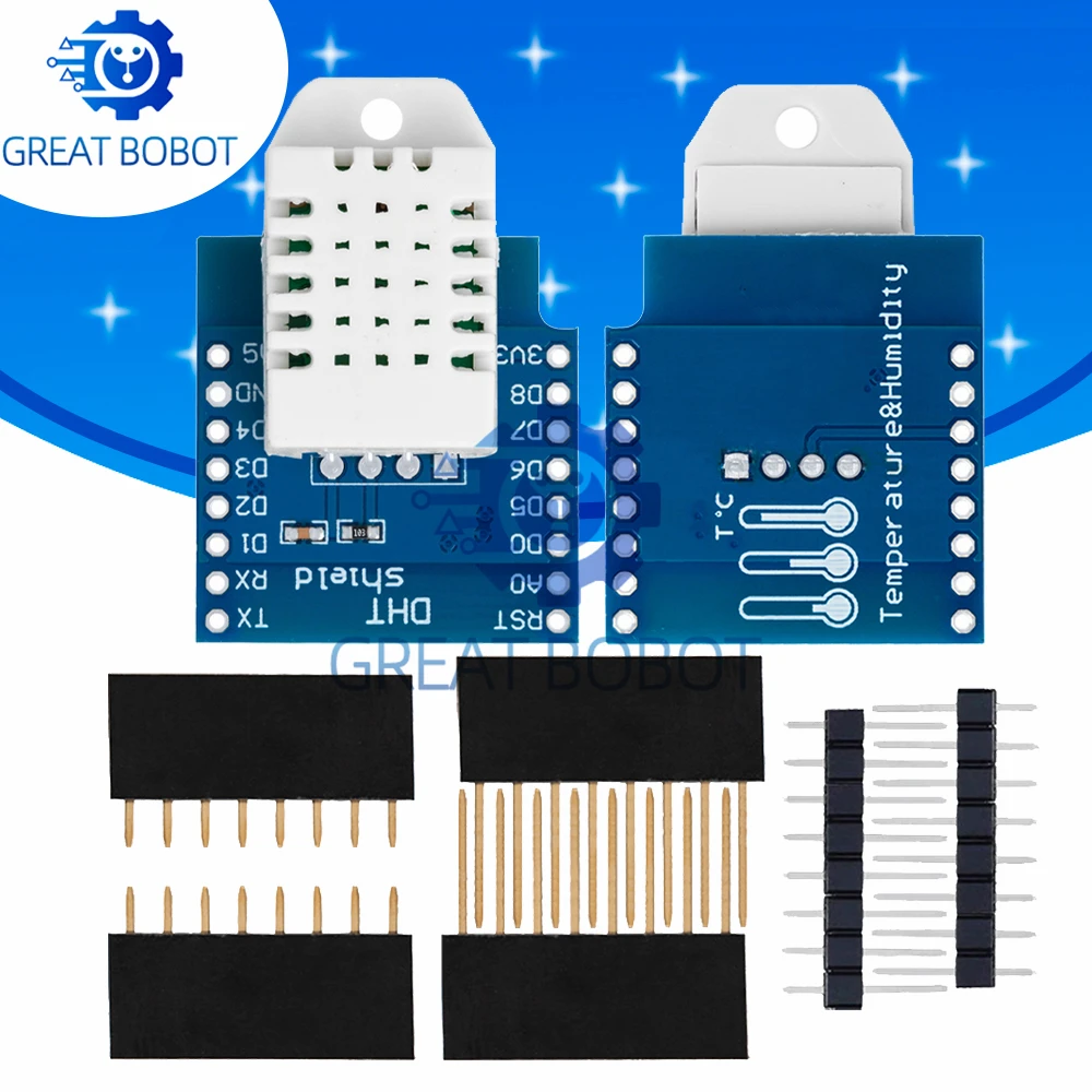 DHT22 Single Bus Temperature Humidity Sensor Expansion Shield DHT Pro Board for D1 Mini
