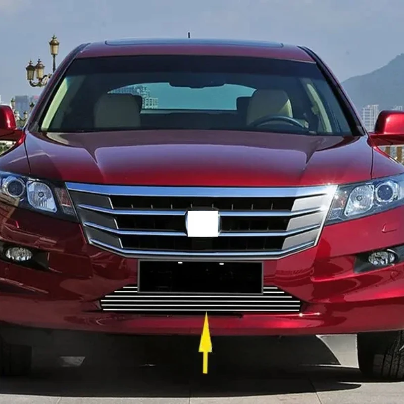 High Quality New Aluminum Alloy Bottom Front Center Racing Grill Grille Cover Trim For Honda Crosstour 2010 2011 2012