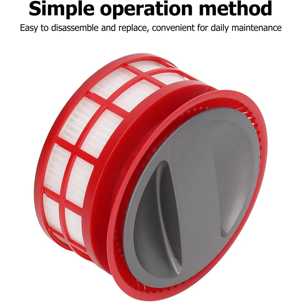 Roborock H7 무선 스틱 진공 청소기 전면 필터 및 후면 필터 용 A01V-진공 필터 스크린 교체 부품