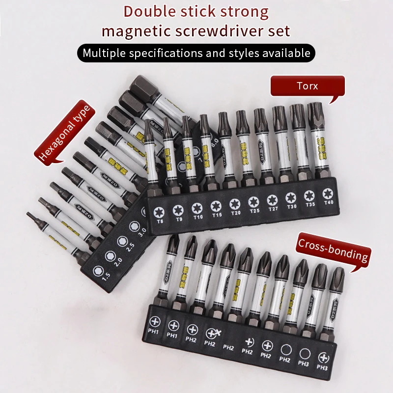 1/4 ไขควงชุด Bit Magnetic Impact Cross หกเหลี่ยม Torx พร้อมที่ใส่บิตสําหรับซ็อกเก็ตสวิตช์เครื่องมือไฟฟ้า