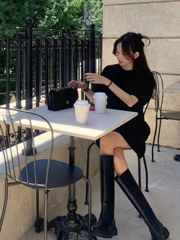 Retro Bubble Sve lavorato a maglia ort Dr maglione allentato da donna Dr round Ne Pullover Autunno New Sle Commute Sle Faion