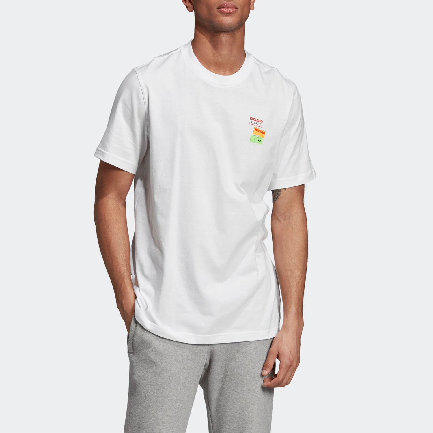 

Adidas genuine 19 clover BODEGA PRICETAG men's short sleeved top ED7067