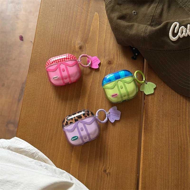 

Cute Kawaii Cute Shirt Design Leopard Print Imd For AirPods 1 2 3 4 Pro Pro2 Pro3 Case Earphone Case Protective Shockproof Cover