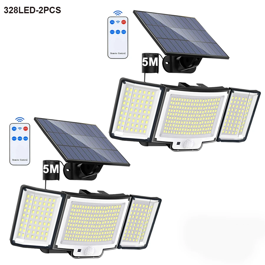 Newstyle 348LED Solar Security Light Black 9