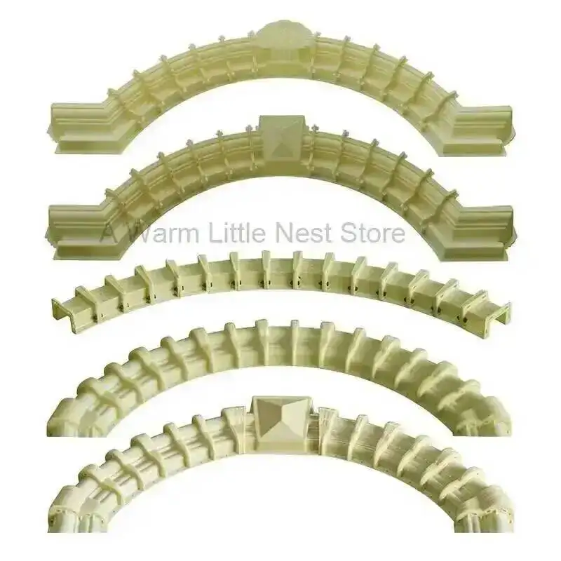 Arched Roman Column European Arc Creative Retro Window Molds Villa Garden Exterior Wall Building Home Cement Cast-in-place Model
