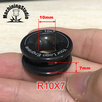 R10x7 low friction rings for sailing Aluminum alloy hard anodize with PTFE coating