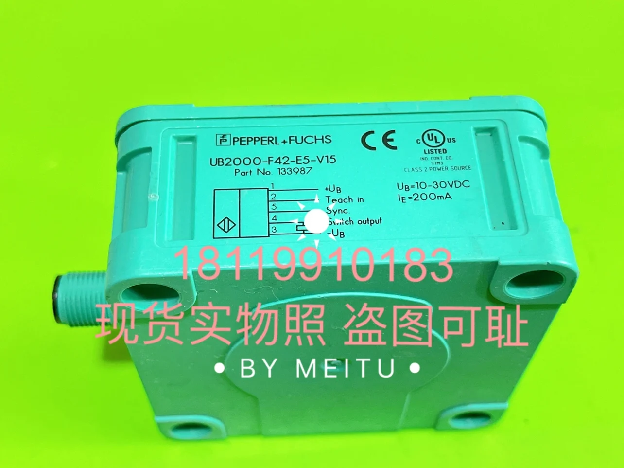 

Beijiafu P+F Switch Quantity Ultrasonic Sensor UB2000-F42-E5-V15 133987