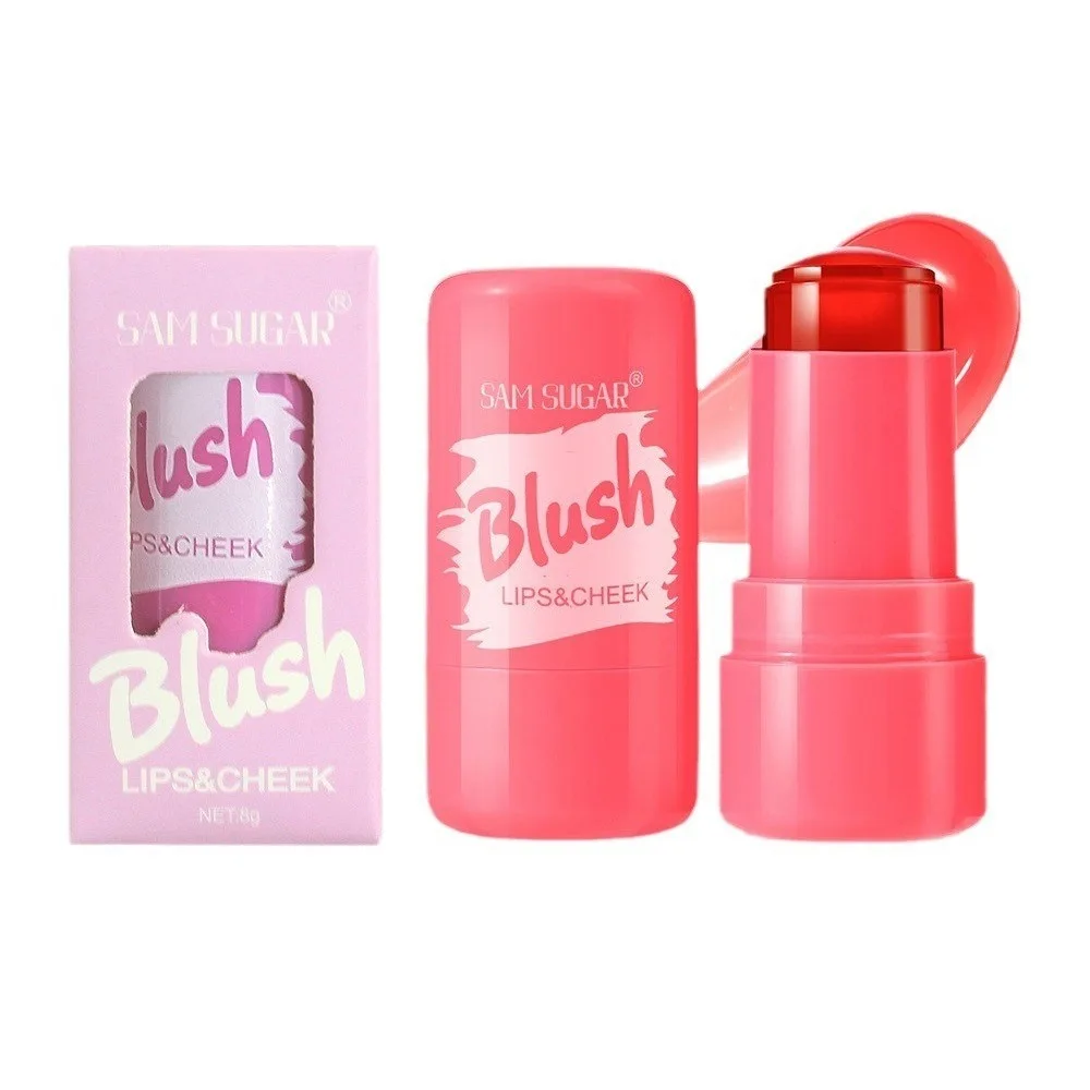 多機能ジェリーブラッシュスティック カラーチェンジチークバーム 高発色クリーミーなブレンド可能なフォーミュラ 女性の頬と唇用