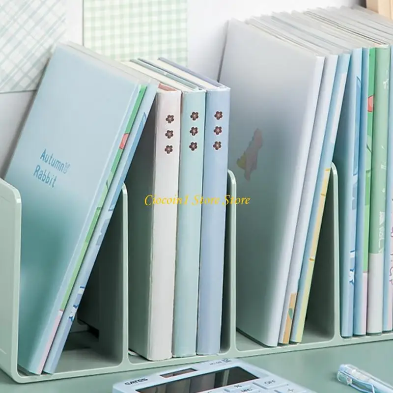 

A3PC Book Storage Stand Acrylic Bookends Decorative Bookends Book Stands Reading Shelf File Sorter for Library Office