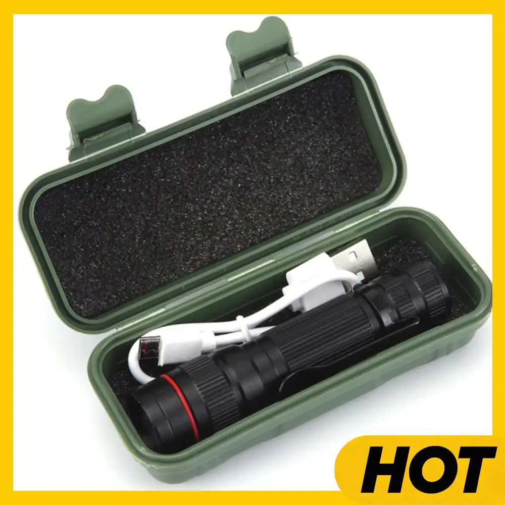 

Аварийный светодиодный фонарик с зарядкой через USB, портативный фонарик для кемпинга, водонепроницаемый мини-супер яркий свет для походов, рыбалки на открытом воздухе