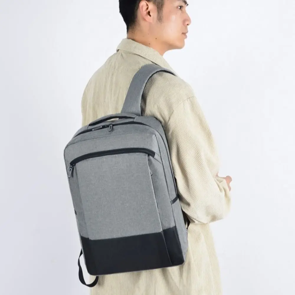Zaino casual in tessuto Oxford impermeabile multitasche Zaino per studenti di grande capacità Borsa per laptop a tracolla per studenti all'aperto