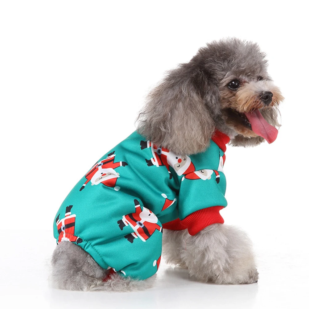 

Dog's Clothes Pajamas for Dogs Pet Plaid Christmas Jumpsuit Party Costume Small Vacation
