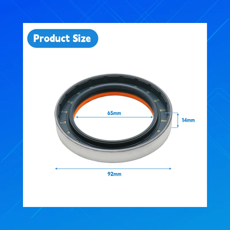 

DMHUI high-quality agricultural machinery oil seals,Size 65x92x14mm,COMBI style,applicable to Corteco12001903B，Size 65*92*14mm