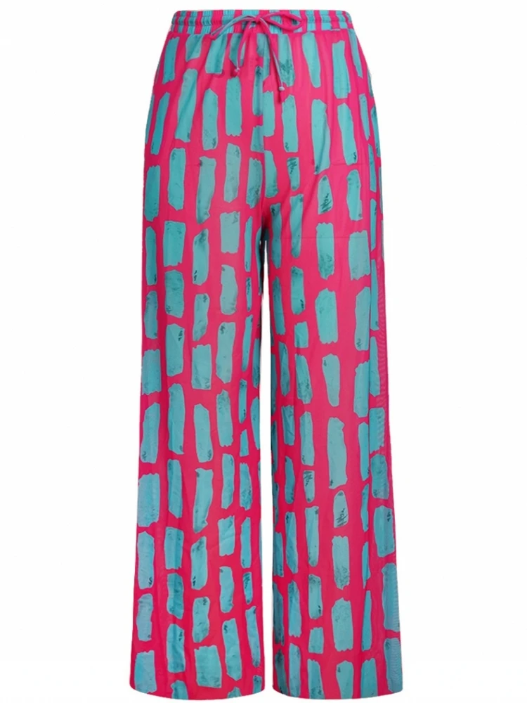 

Женские пляжные брюки-накидка с сетчатыми оборками для купальника, летние брюки 2026