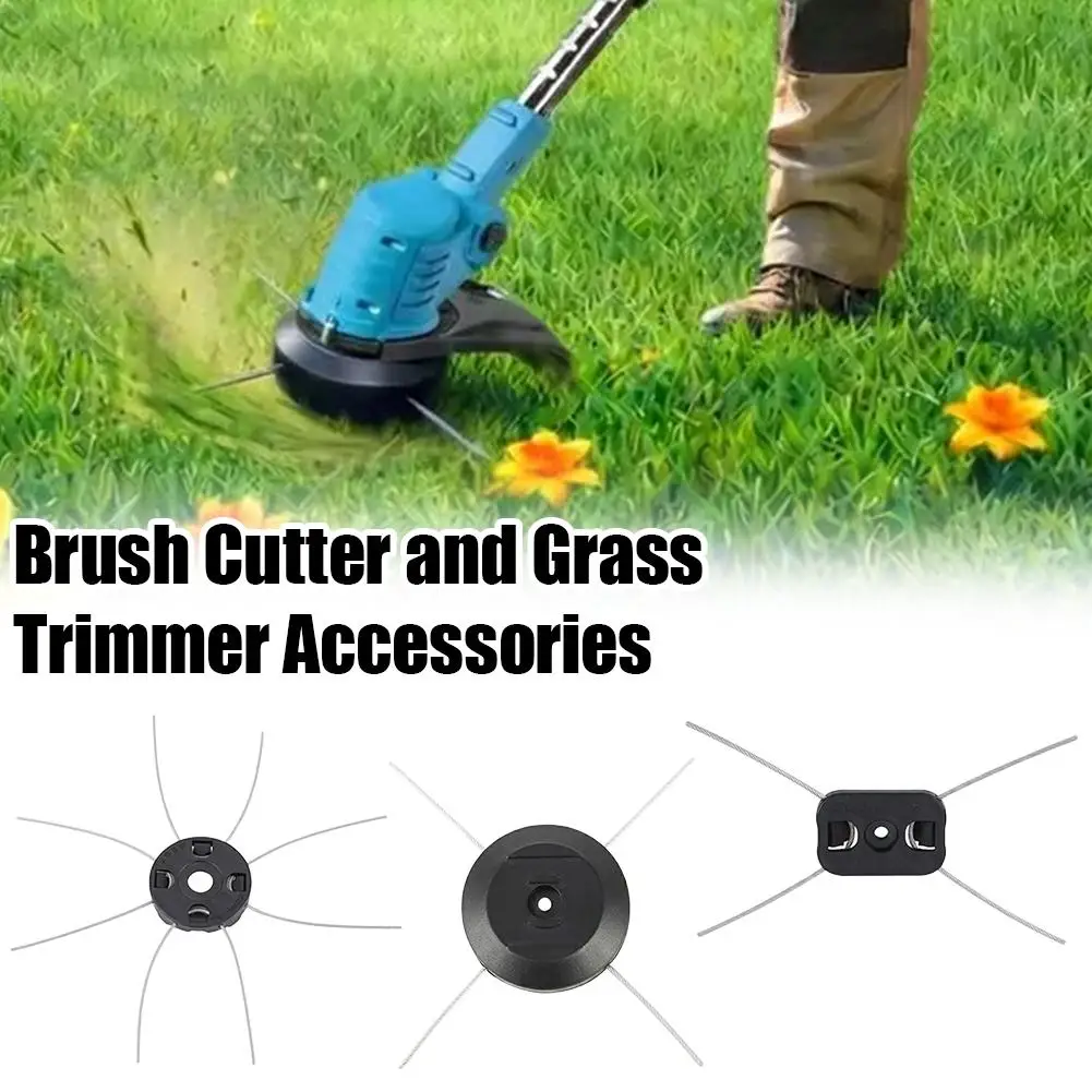Steel Wire Trimmer Head for Brush Cutter Lawn Mower Weed Eater Replacement Grass Trimmer Head with Flexible Wire Rope