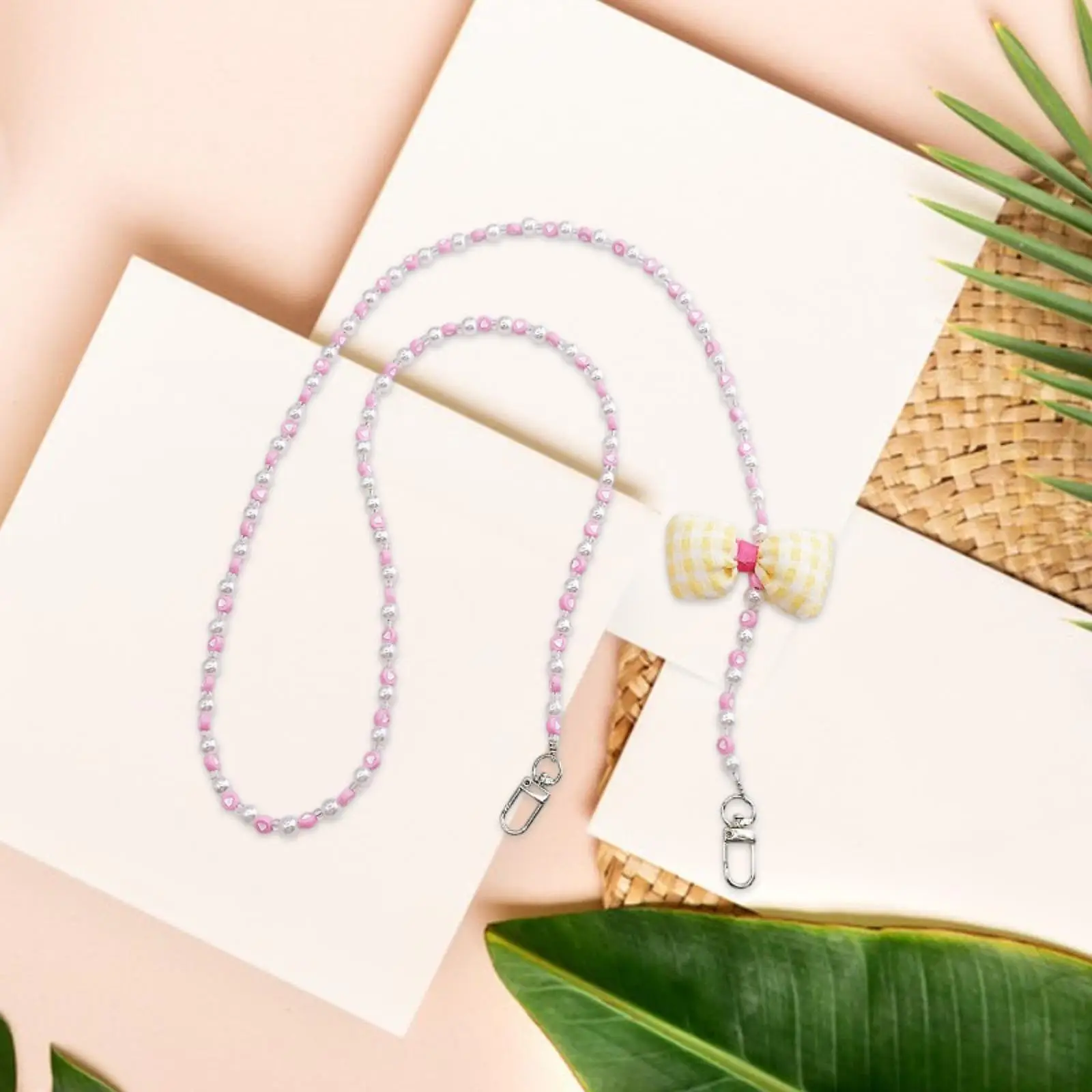 Crossbody Phone Lanyard Metal Clips Creative Portable Detachable Phone Charm