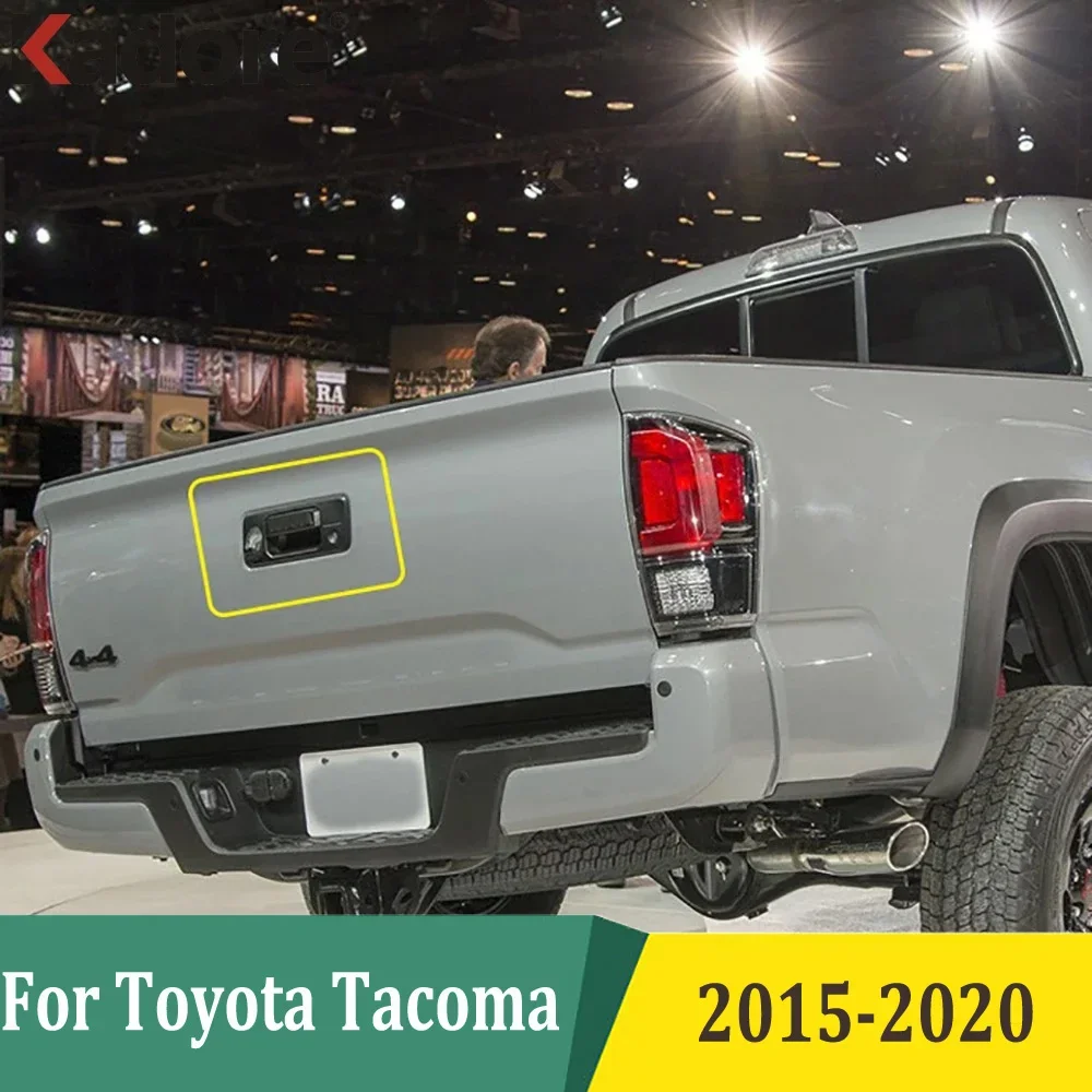 

For Toyota Tacoma 2015 2016 2017 2018 2019 2020 Chrome Rear Back Door Handle Bowl Cup Cover Trim Car Exterior Accessories