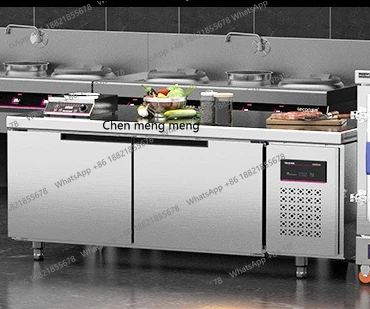 

Commercial large-capacity horizontal freezer kitchen dual temperature workbench food refrigerated fresh-keeping cabinet