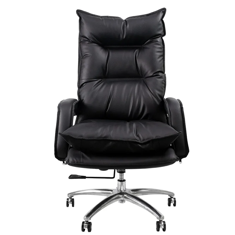 High Quality Black OEM Luxury Ergonomic Manager Boss Swivel Leather PU Executive Office Chairs