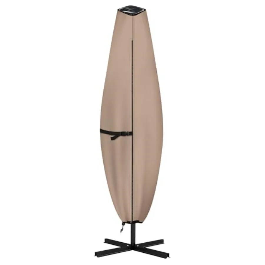 

Patio Parasol 600D Waterproof Clear Top Outdoor Umbrella Cover - Fits Solar Umbrella 8-11 Feet