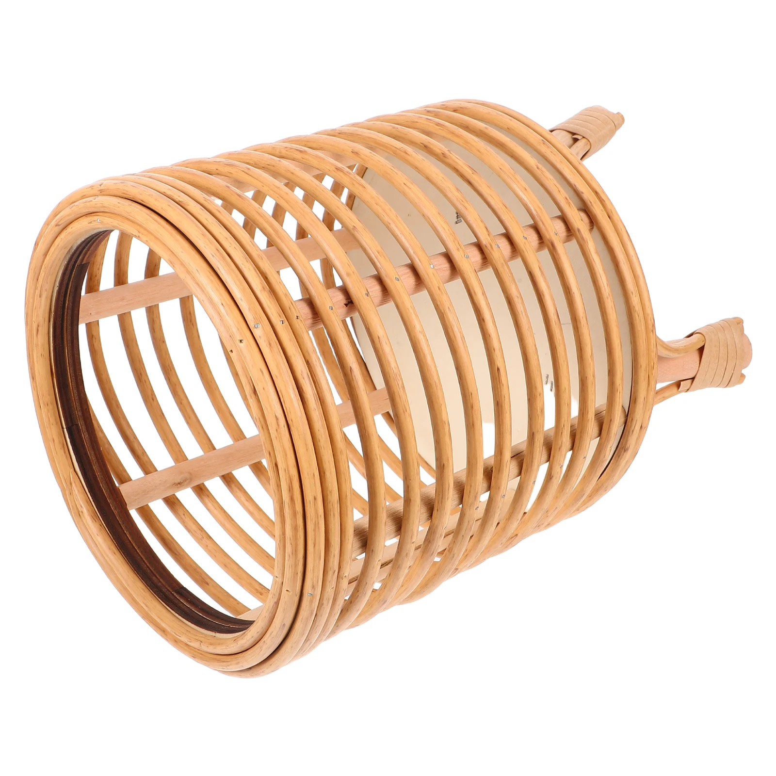

Plant Stand Woven Rattan Basket Light Brown Flower Pots Indoor Plants Display Floor Planter Garden Triangle Stand Balcony