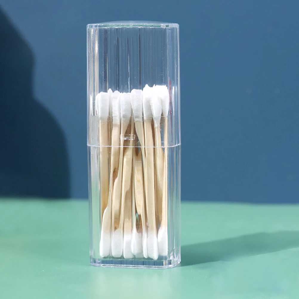 

4pcs Swabs Containers Makeup Cotton Pads Storage Boxes Desktop Organizer For Cotton Pads Eyelash Jewelry Mini Storage Box Home