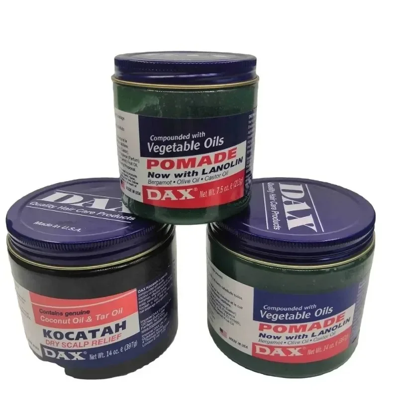 Dax DAX Hair Styling Waxes Creme, óleos vegetais, pomada para a saúde do cabelo, azeite, óleo vegetal, cuidado máximo do cabelo, 397ml