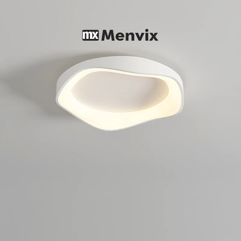 Cream Style Bedroom Ceiling Light Modern Lighting White Led Ceiling Lamp New Circular LED Master Bedroom Chandelier Light Lustre