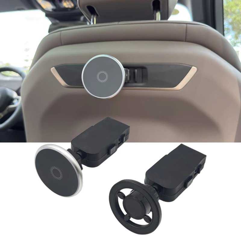 For BMW X3 X5 X6 IX I5 G45 G05 G60 2024 2025 Car Rear Seat Pad Phone Magnetic Holder Stand Accessories Trim