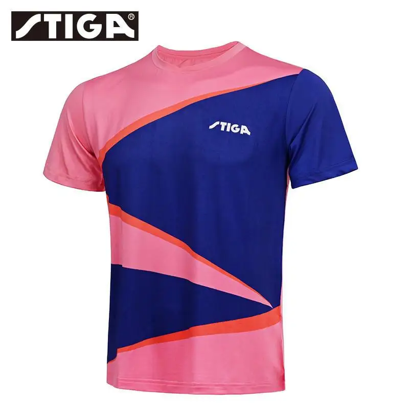 STIGA Table Tennis Jersey Competition Training Men's and Women's Short Sleeved Breathable Quick Drying