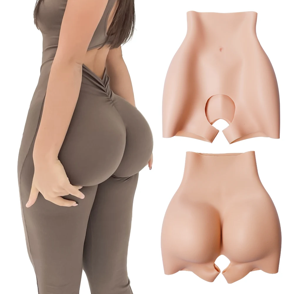 

Silicone High Waist Buttocks and Hips Enhancement Pants Tummy Slimming Fack Big Butt Padded Shapewear for Women