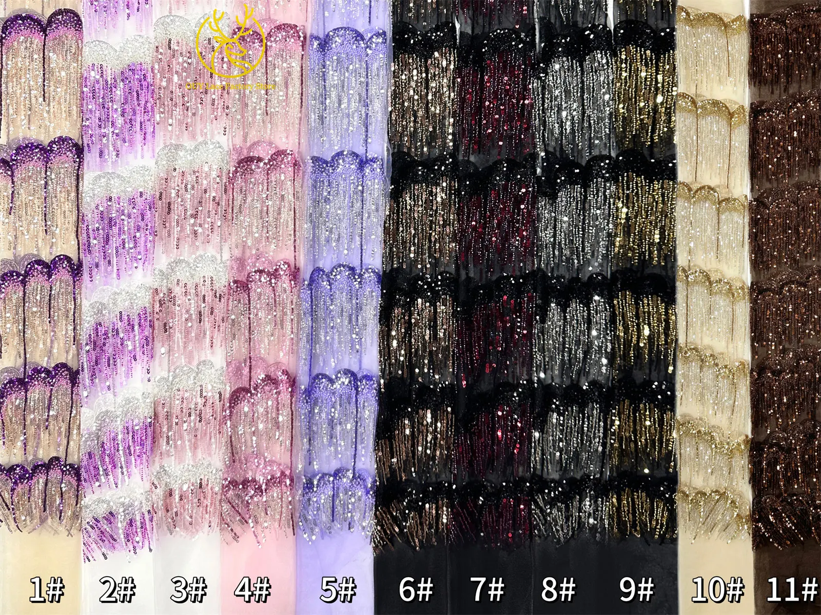 2026 Neues Design Elegante Modische Afrikanische Pailletten-Perlen-Spitzenstoffe Nigerianische Französische Tüll-Stickerei-Spitze für Braut- und Hochzeitskleidung – Detail 3