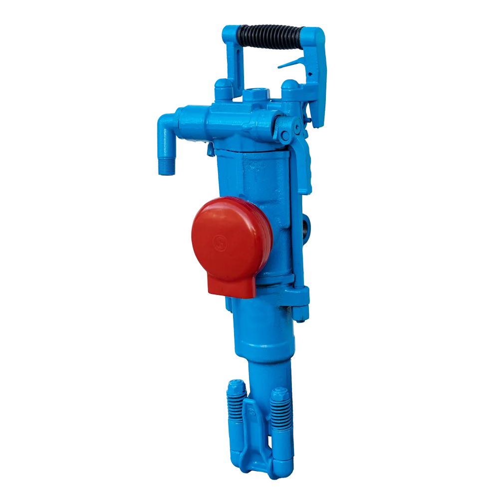 Blurbly YT29A Pneumatic Rock Drill Machine Portable Handheld Borehole Jack Hammer With Pump 34-45mm Drilling Diameter 5mm Depth