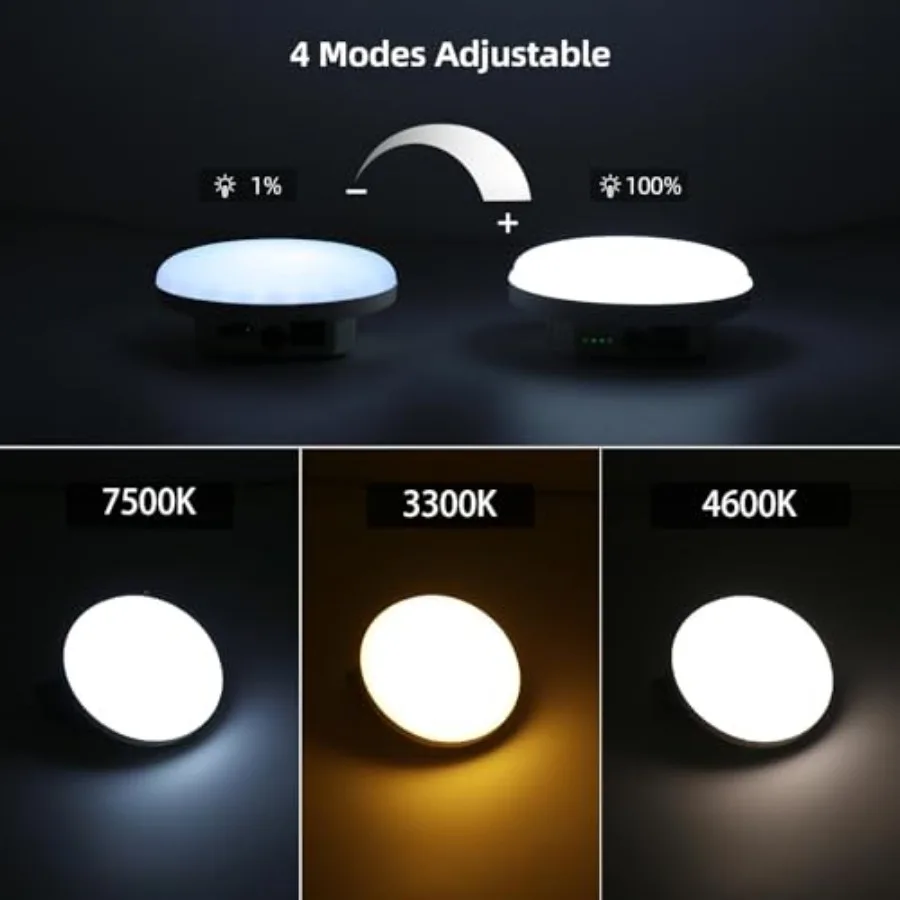 Rechargeable LED Camping Lantern 4000LM with Remote Tent Light Warm/Neutral/Cool 3 Modes and Stepless Dimming IPX5 Waterproof M