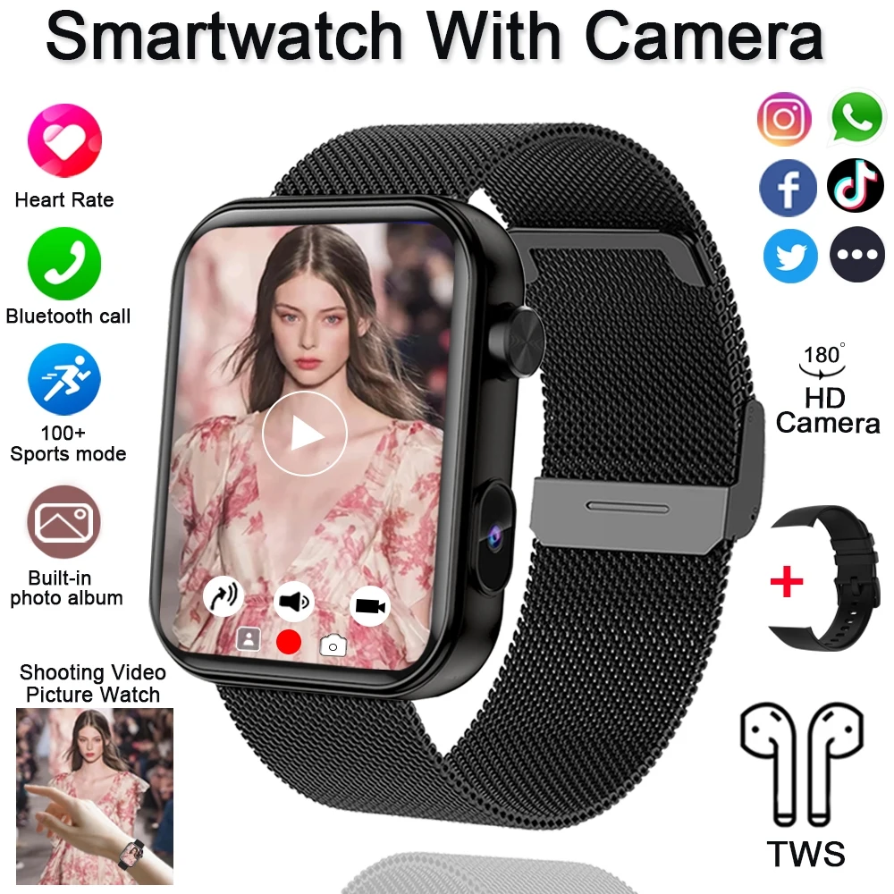 Smart Watch with Camera and Bluetooth Calling Features