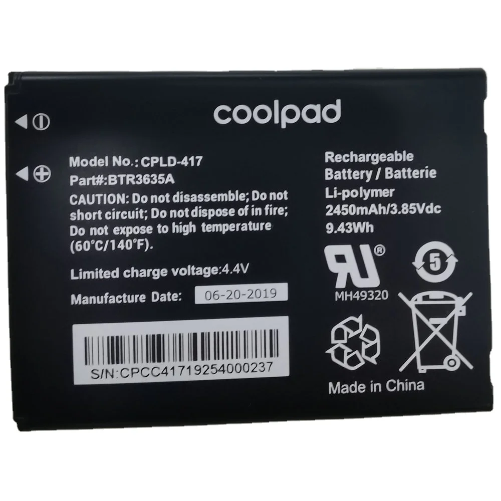 

New CPLD-417 Battery for Coolpad Defiant 3632A BTR3635A Mobile Phone